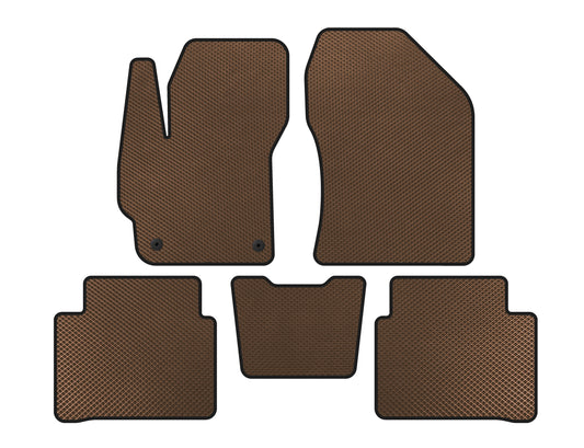 EVA Floor Mats (SD, Brown) for Toyota Corolla 2019- - image 1