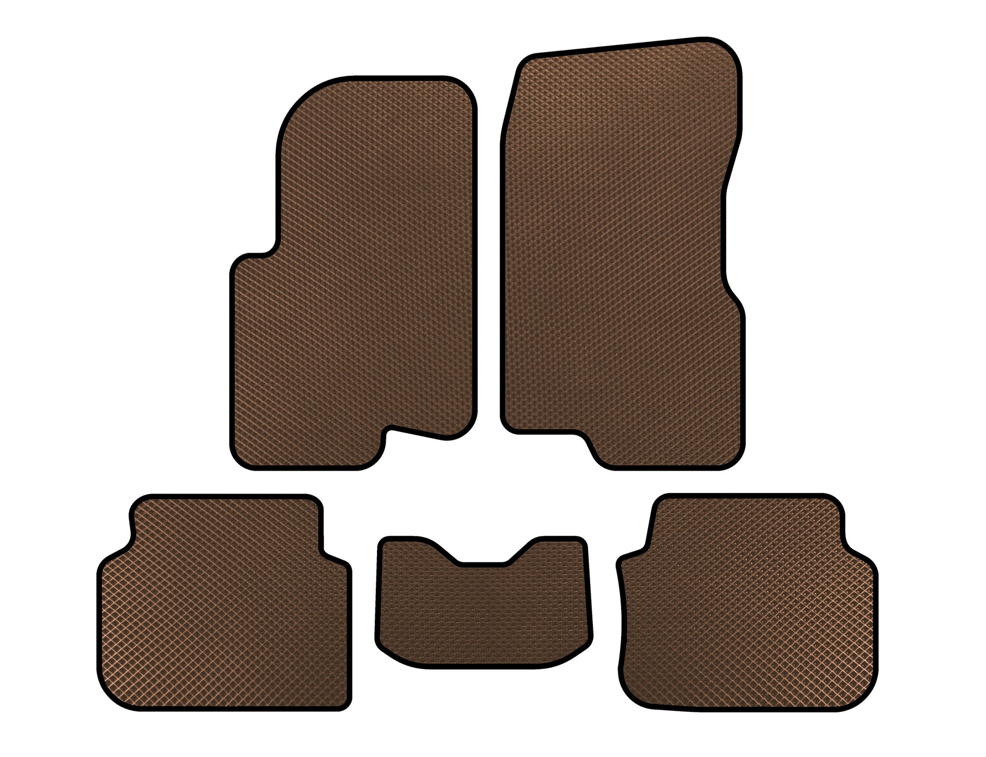 EVA Floor Mats (2003-2007, Forfour, Brown) for Smart 1998-2007 - image 1