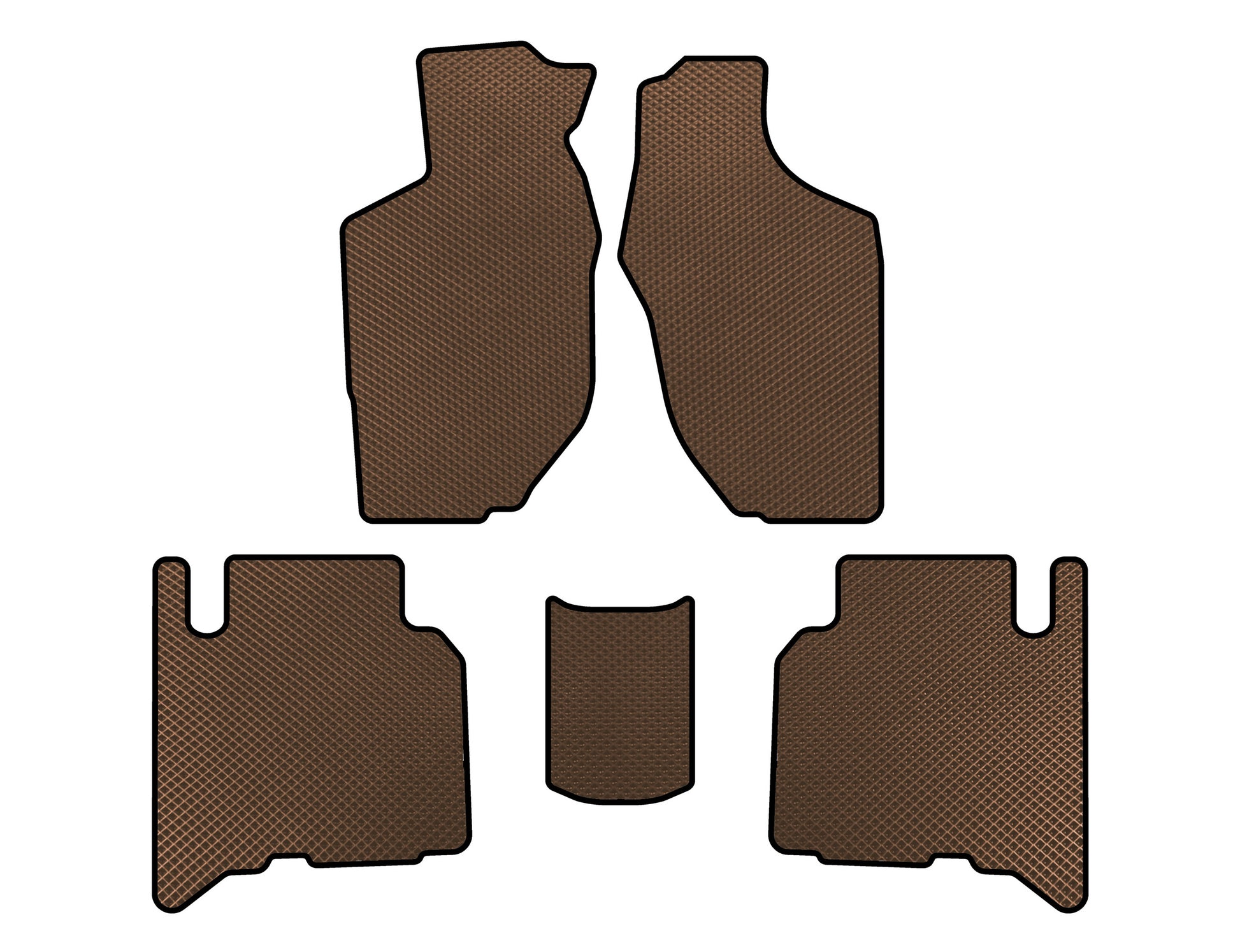 EVA Floor Mats (5-Door, Brown) for Opel Frontera 1998-2003 - image 1