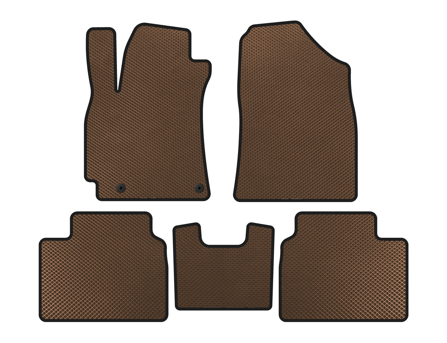 EVA Floor Mats (SD, Brown) for Hyundai Elantra (CN7) 2020- - image 1