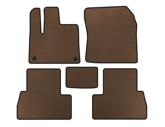 EVA Floor Mats (Long Wheelbase, Brown) for Peugeot Partner/Rifter 2019- - image 1