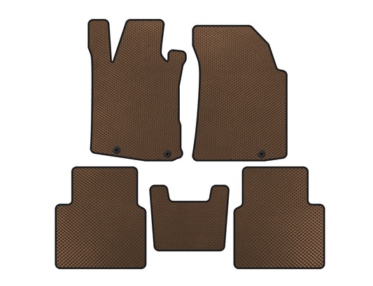 EVA Floor Mats (SD, Brown) for Nissan Maxima 2015-2023 - image 1
