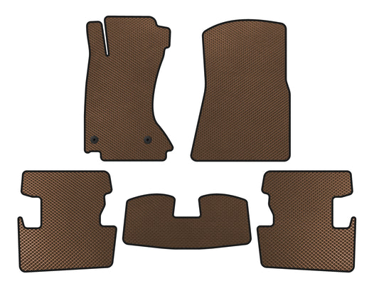 EVA Floor Mats (2008-2013, Brown) for Lexus IS 2005-2013 - image 1
