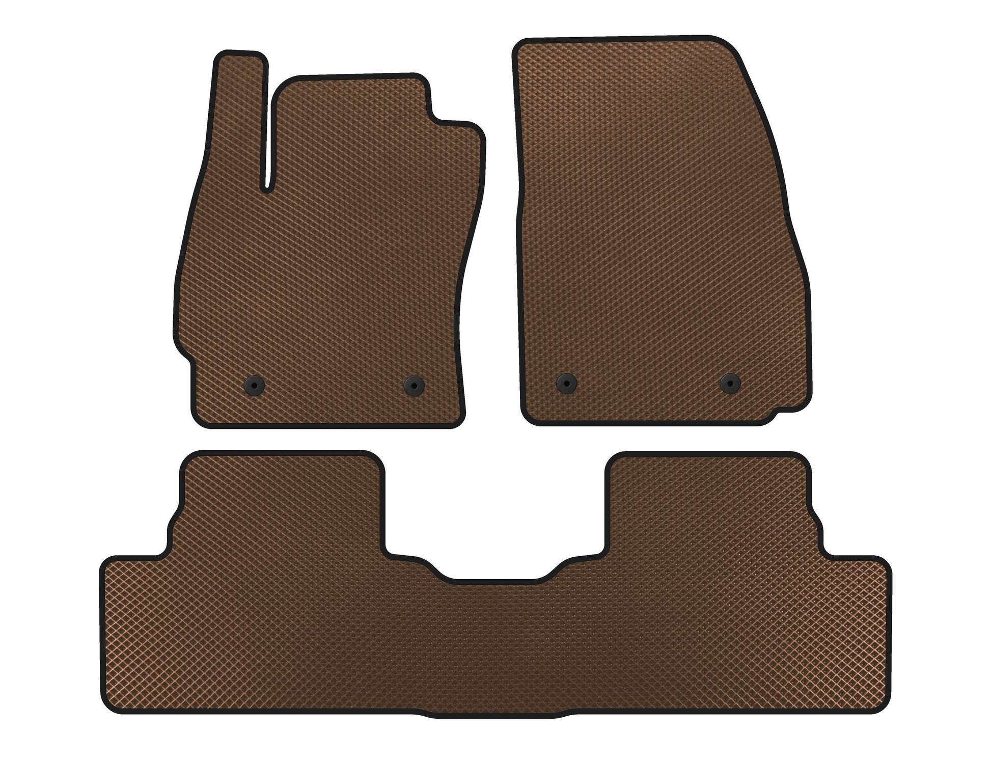 EVA Floor Mats (2 Rows, Brown) for Mazda 5 2010-2018 - image 1
