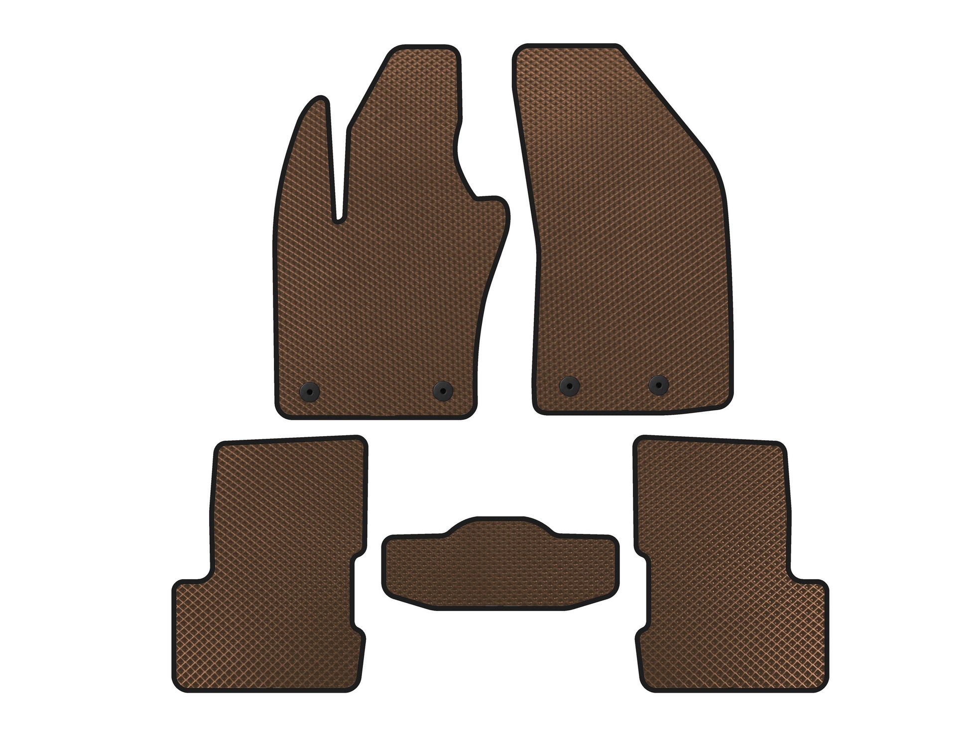 EVA Floor Mats V-2 (Brown) for Jeep Renegade 2014- - image 1