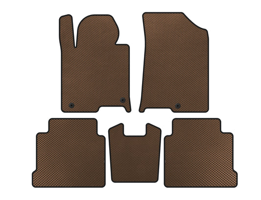 EVA Floor Mats (SD, Brown) for Hyundai Sonata LF 2014-2019 - image 1