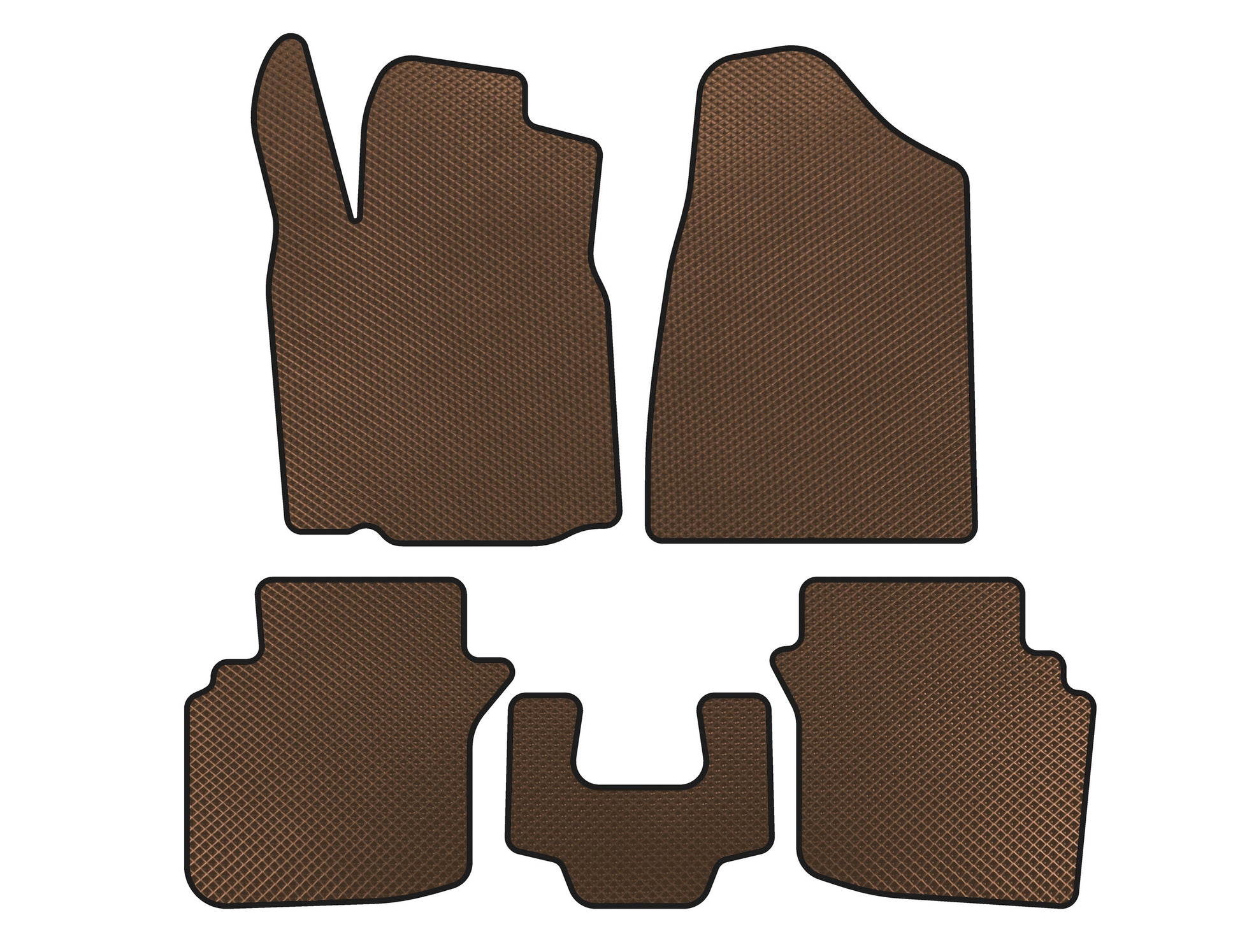 EVA Floor Mats (2004-2006, Brown) for Chrysler Sebring II 2001-2006 - image 1