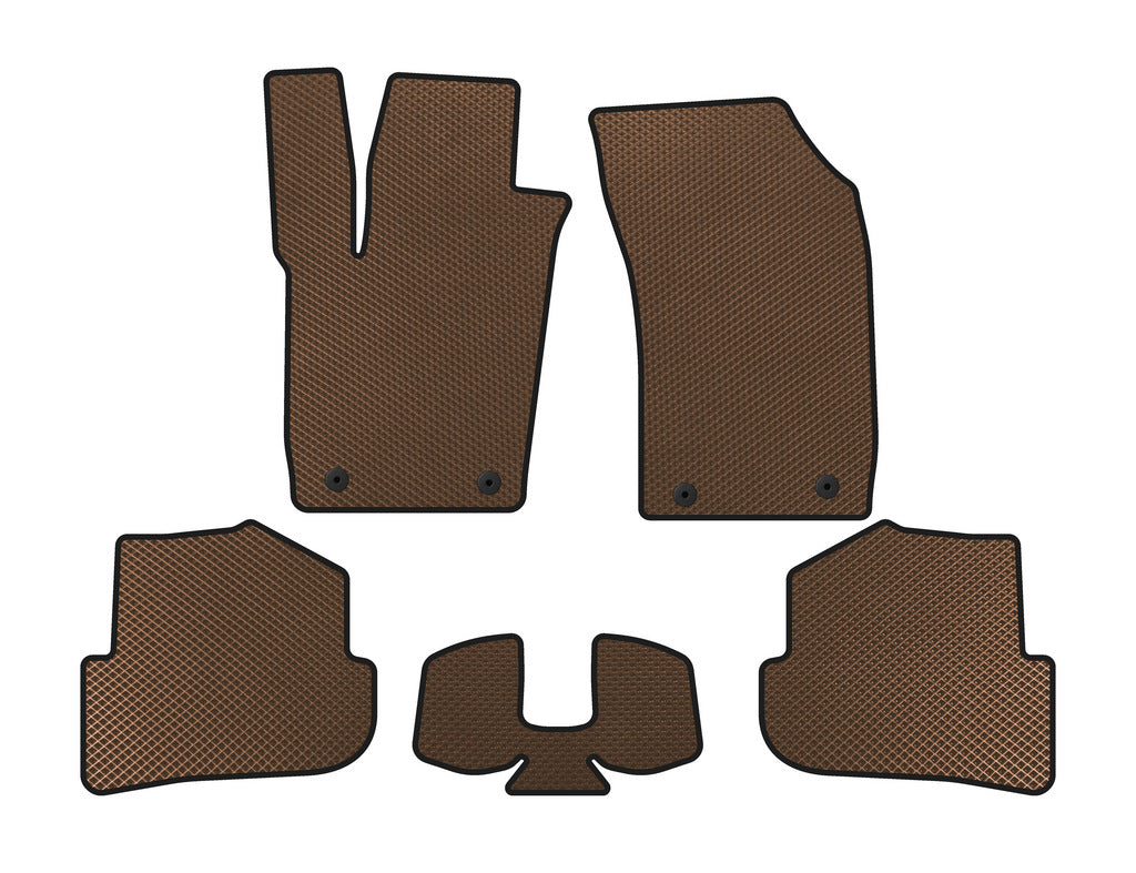 EVA Floor Mats (HB, 3-Door, Brown) for Audi A1 2010-2018 - image 1