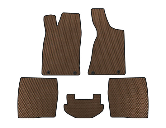 EVA Floor Mats (1987-1991, Sedan, Brown) for Audi 80/90 1987-1996 - image 1