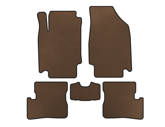 EVA Floor Mats (HB, Brown) for Nissan Micra K12 2003-2010 - image 1