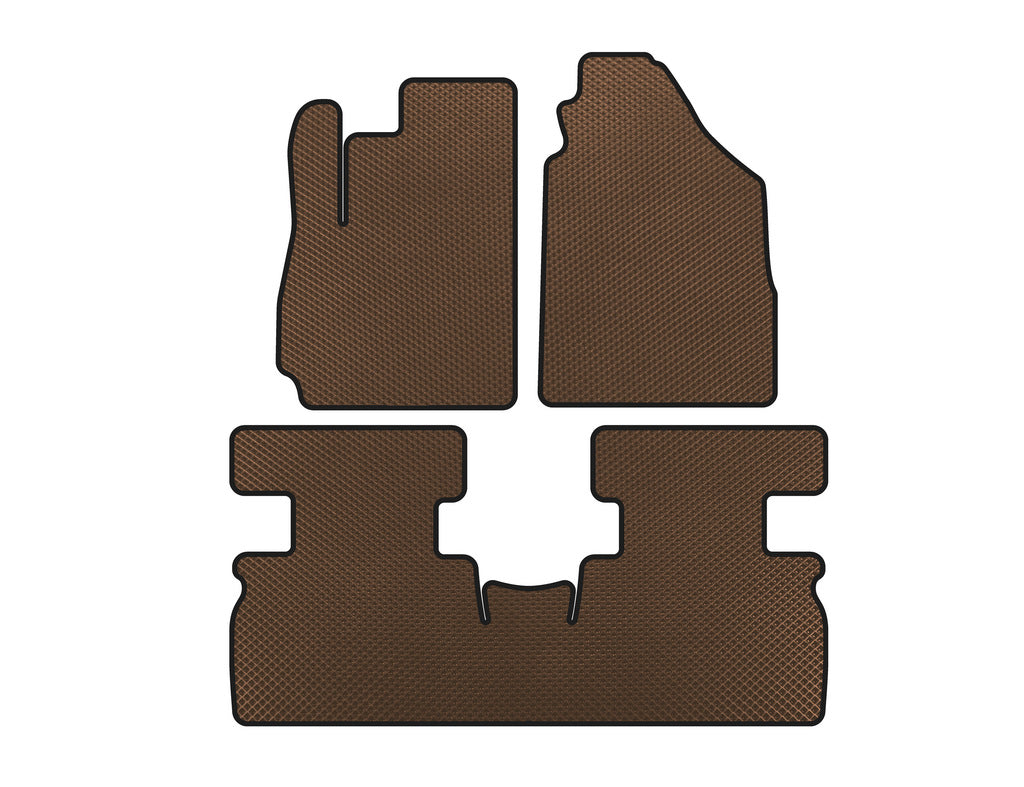 EVA Floor Mats (2 Rows, Brown) for Jetour X70 2018- - image 1