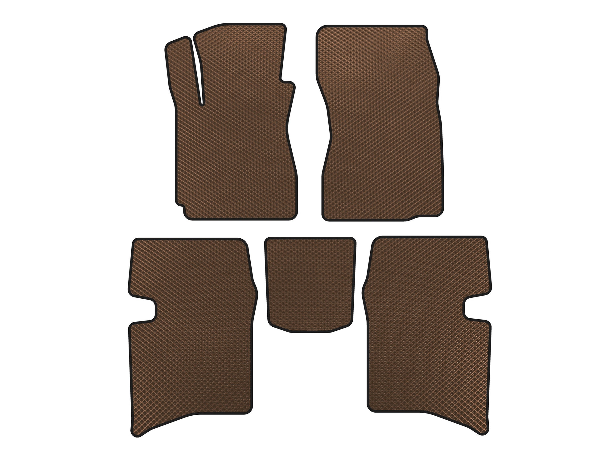 EVA Floor Mats (SD, Brown) for Geely MK 2006-2014 - image 1