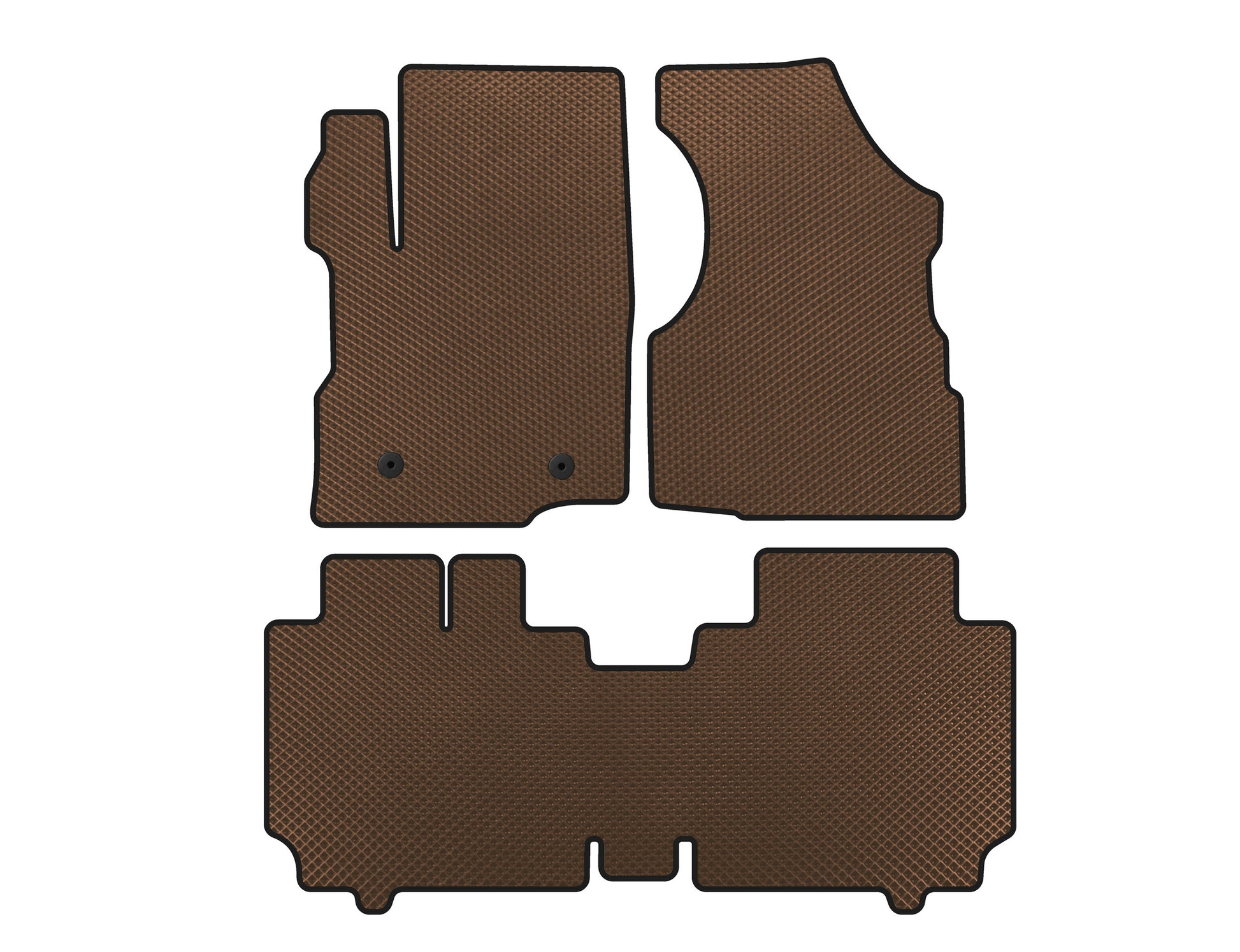 EVA Floor Mats (2015-2017, Brown) for Chevrolet Equinox 2009-2016 - image 1