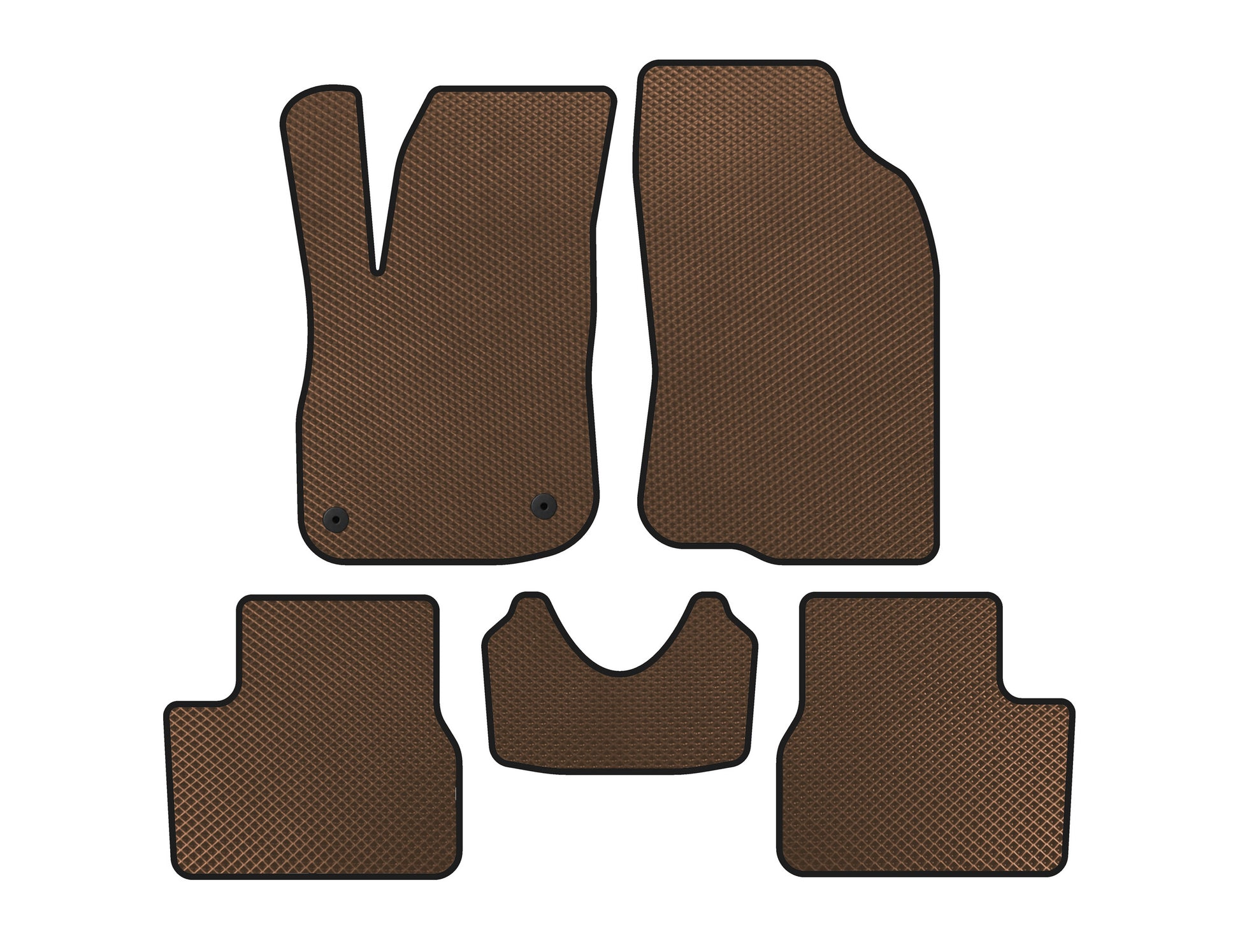 EVA Floor Mats (Brown) for Peugeot 2008 2013-2019 - image 1