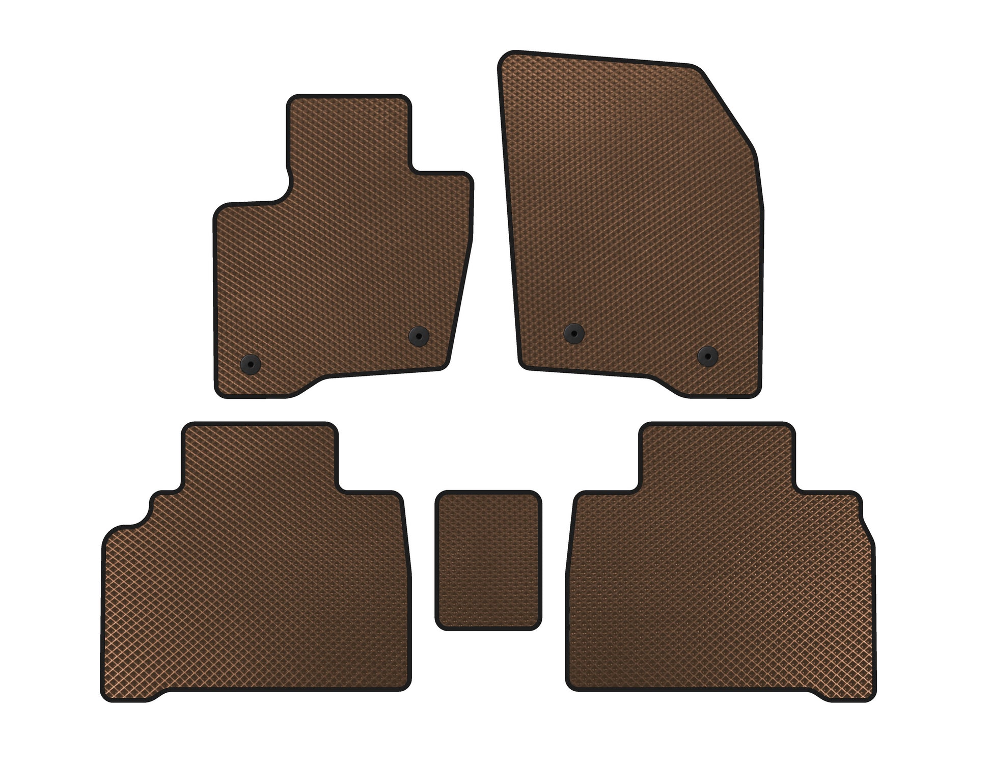 EVA Floor Mats (HB, Brown) for Ford Galaxy 2015- - image 1