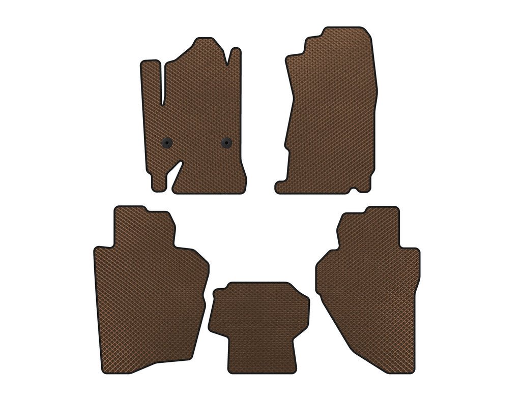 EVA Floor Mats (Brown) for Chevrolet Silverado 2013-2019 - image 1