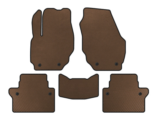 EVA Floor Mats (Brown) for Volvo S80 2006-2016 - image 1