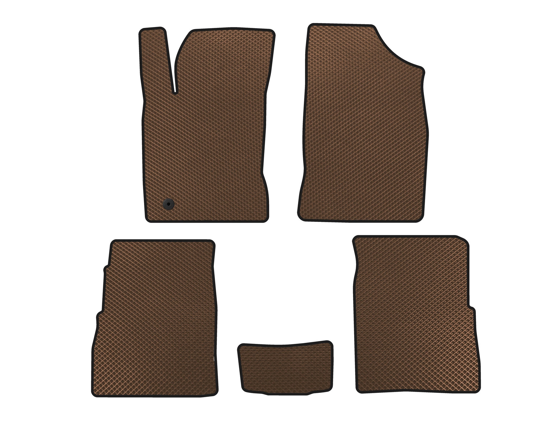 EVA Floor Mats (HB, 5-Door, Facelift, Brown) for Chrysler PT Cruiser 2000-2010 - image 1