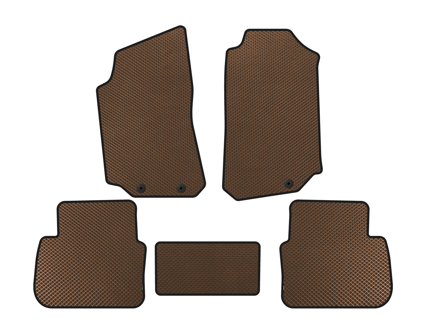 EVA Floor Mats (Brown) for Saab 9-5 1997-2010 - image 1