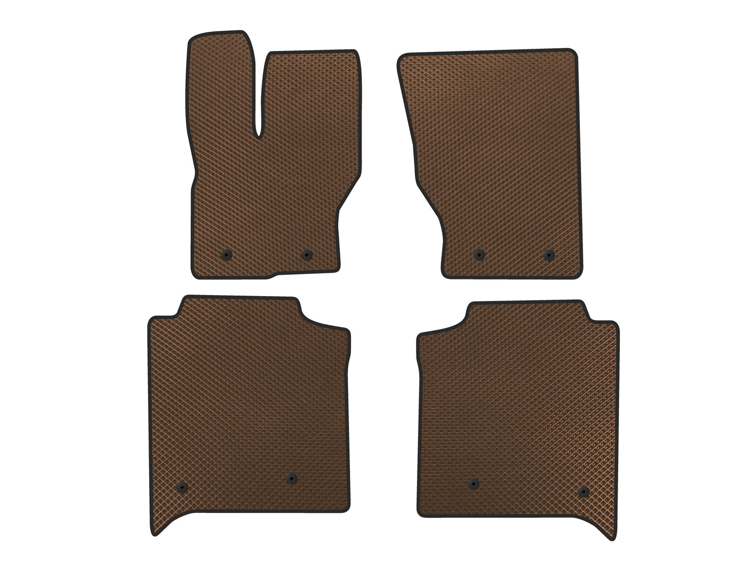 EVA Floor Mats (Long, Rear Row with Console, Brown) for Range Rover IV L405 2013-2021 - image 1