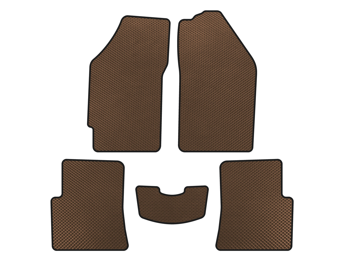 EVA Floor Mats (SD, Brown) for Lifan 520 Breeze 2005-2013 - image 1