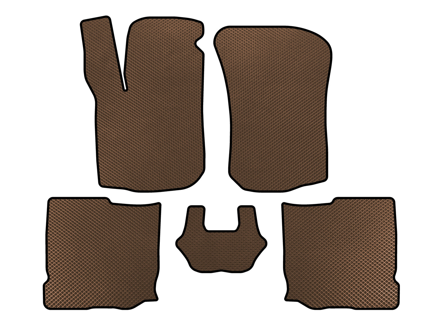 EVA Floor Mats (HB, 5-Door, Brown) for Seat Leon 1999-2005 - image 1