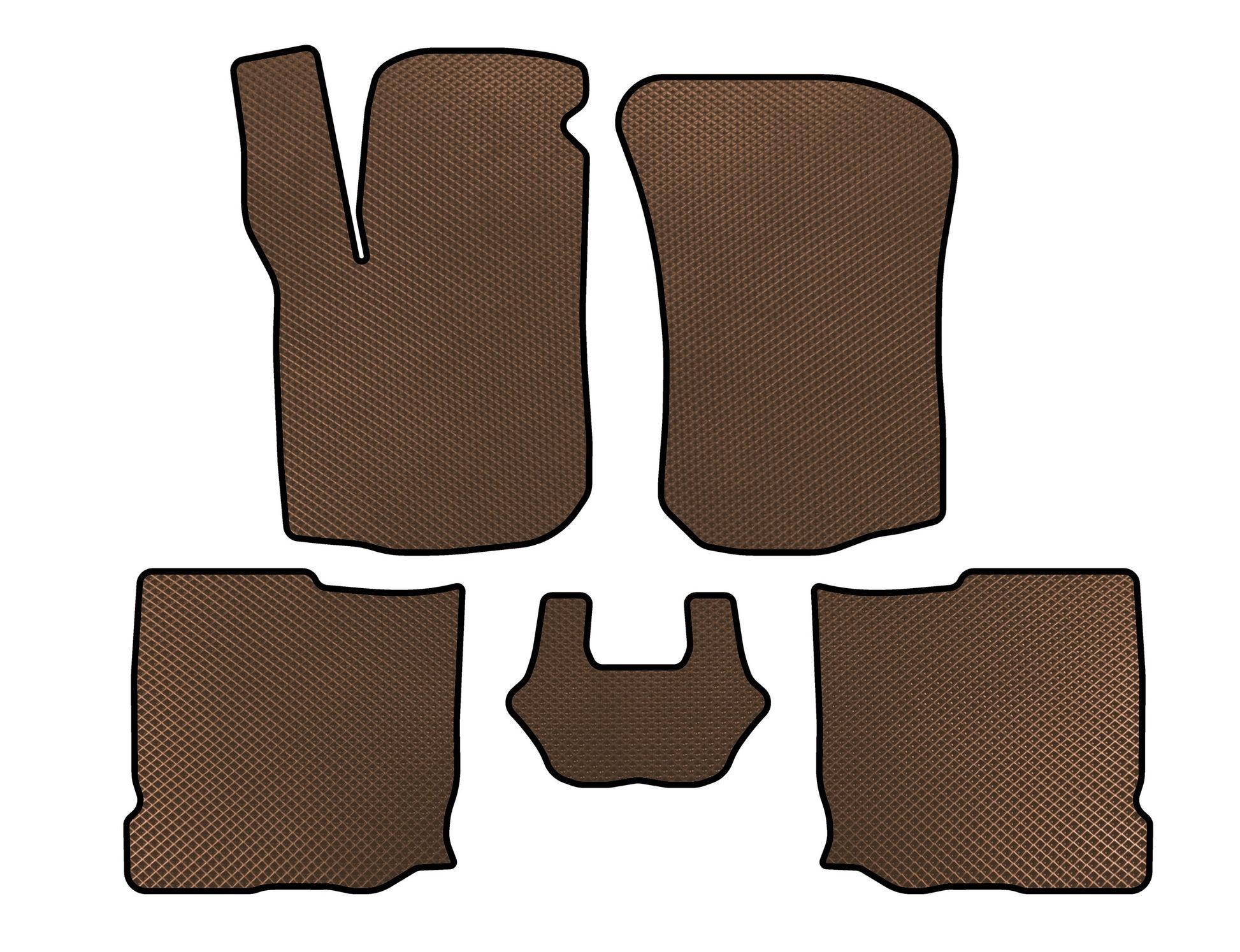 EVA Floor Mats (HB, 5-Door, Brown) for Seat Leon 1999-2005 - image 1