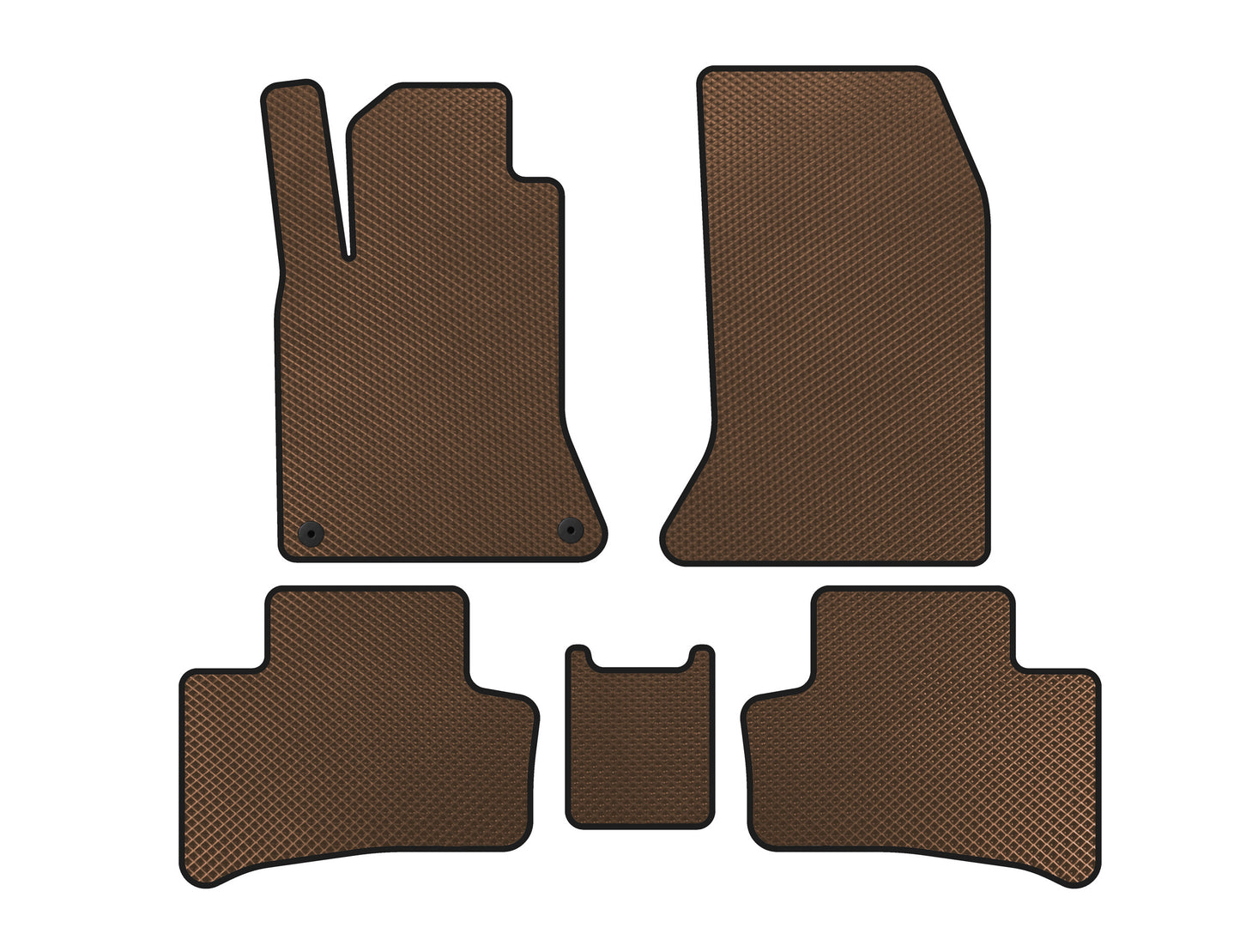 EVA Floor Mats (2011-2015, Electric, Brown) for Mercedes B-class W246 2011-2018 - image 1