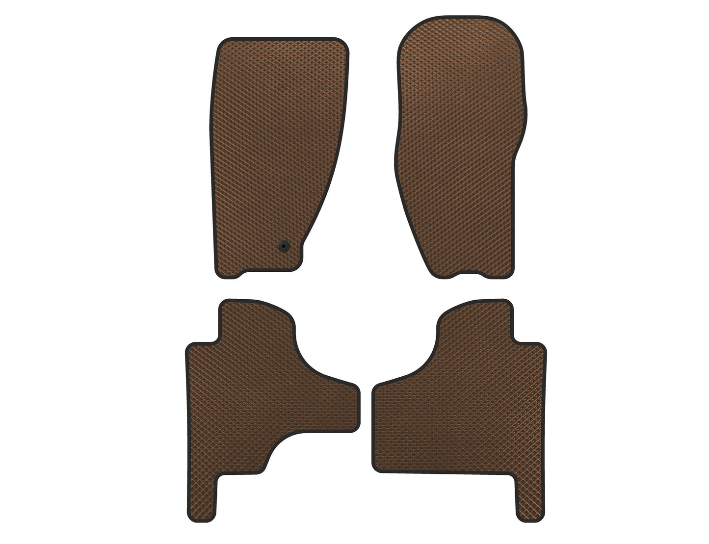 EVA Floor Mats (Brown) for Jeep Cherokee/Liberty 2007-2013 - image 1