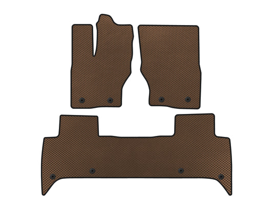 EVA Floor Mats (5-Seater, Brown) for Land Rover Discovery V 2017- - image 1