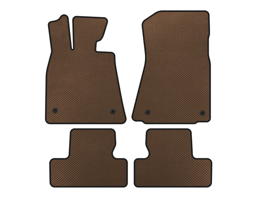EVA Floor Mats (Coupe, Brown) for Lexus RC 200t 2014- - image 1