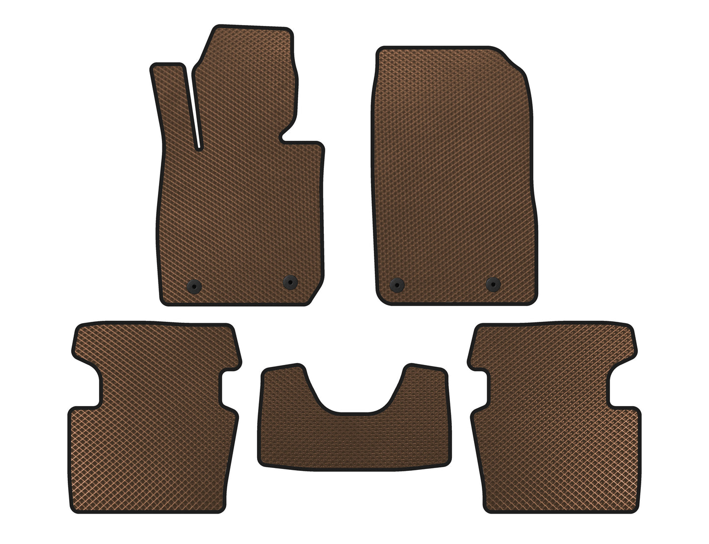 EVA floor mats (2018+, Brown) for Mazda CX-3 2015↗ - image 1