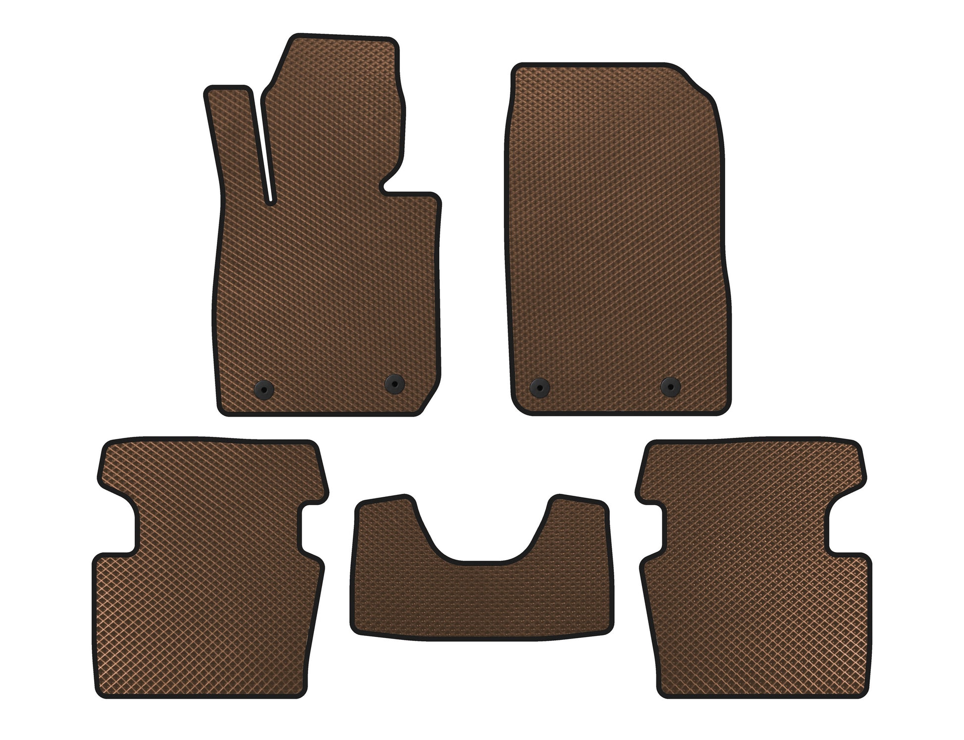 EVA floor mats (2018+, Brown) for Mazda CX-3 2015↗ - image 1