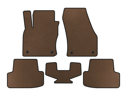 EVA Floor Mats (Brown) for Seat Ateca 2016- - image 1