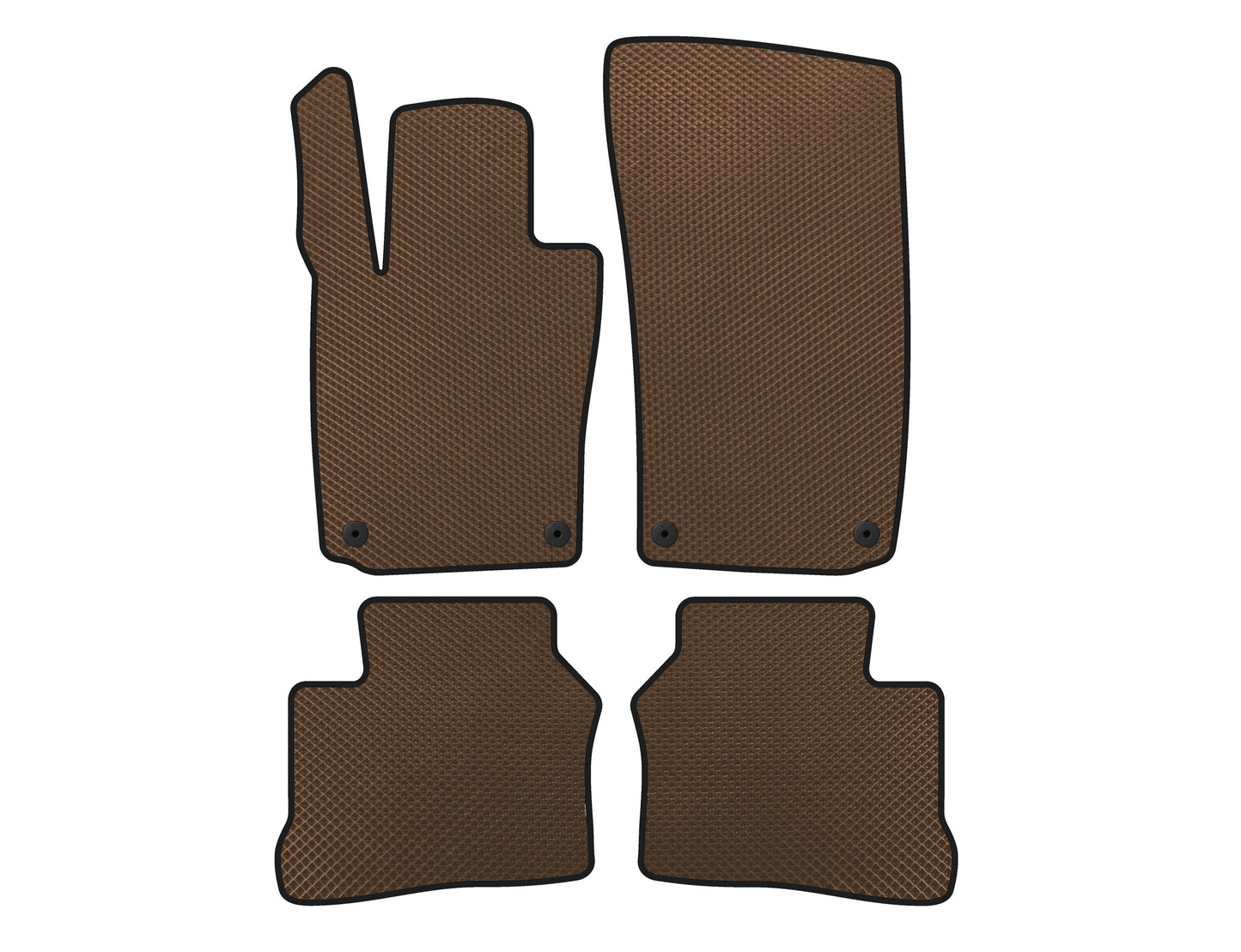 EVA Floor Mats (2009-2013, Coupe, 4-Door, Brown) for Porsche Panamera 2009-2016 - image 1