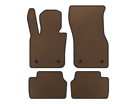 EVA Floor Mats (for F55, 5-Door, Brown) for Mini Cooper F55/56/57 2014-2023 - image 1