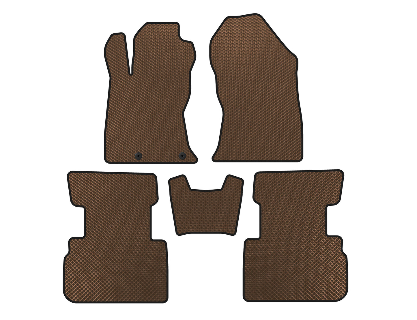 EVA Floor Mats (Brown) for Subaru Forester 2018-2024 - image 1