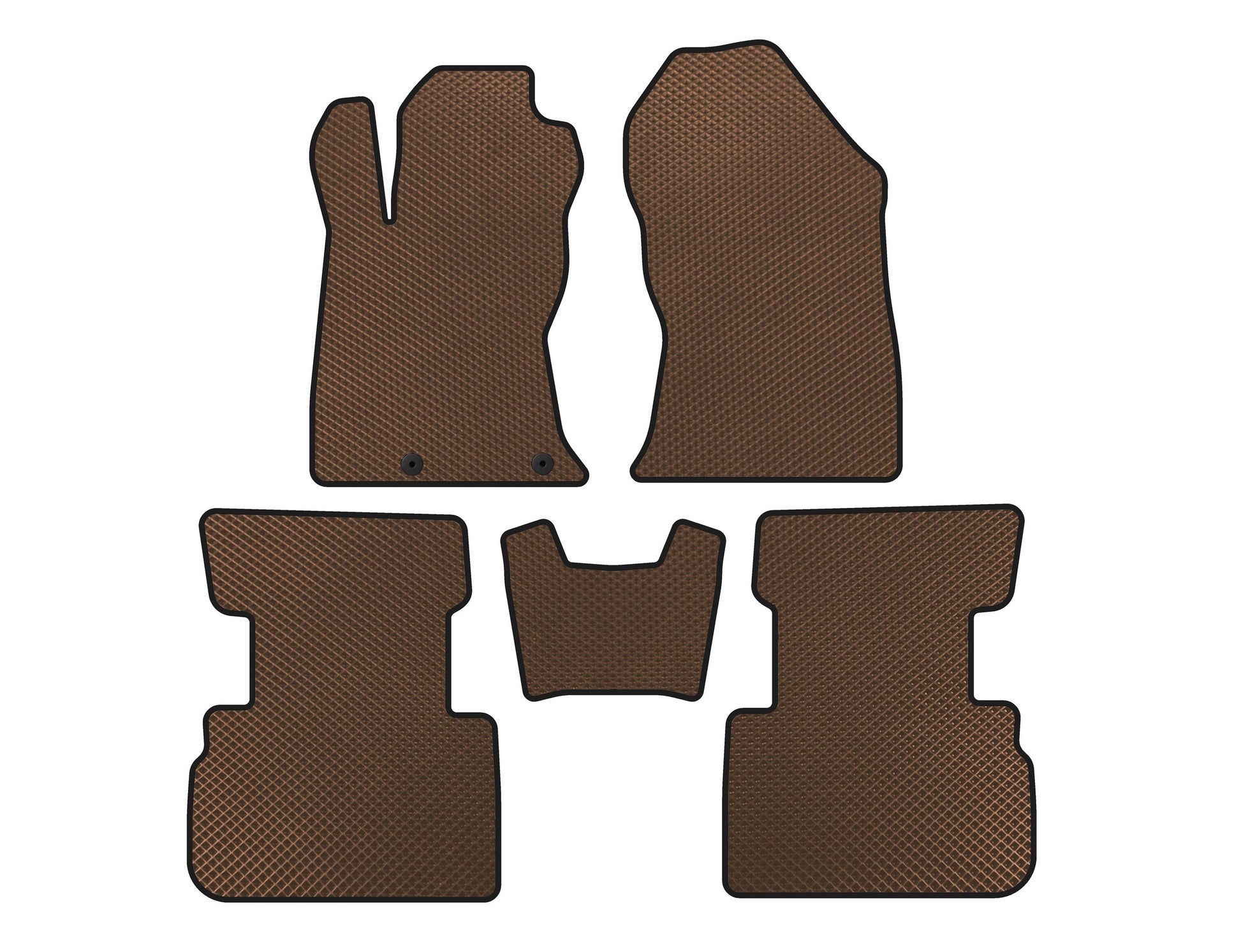 EVA Floor Mats (Brown) for Subaru Forester 2018-2024 - image 1