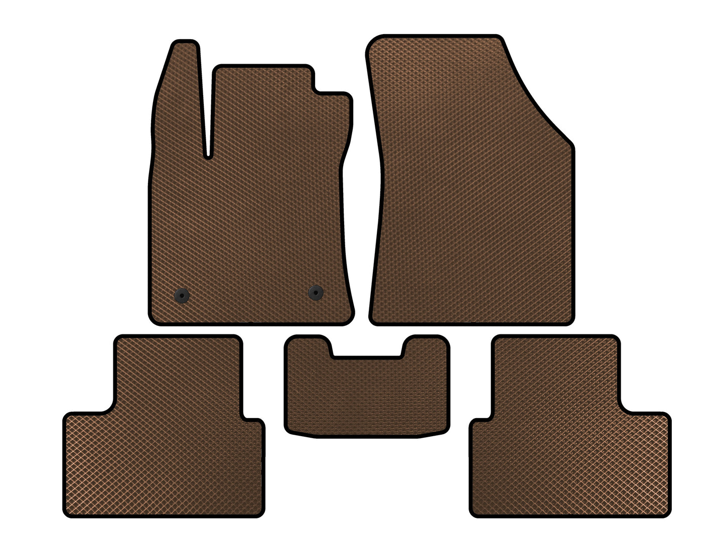 EVA Floor Mats (SD, Brown) for Renault Megane IV 2016-2025 - image 1
