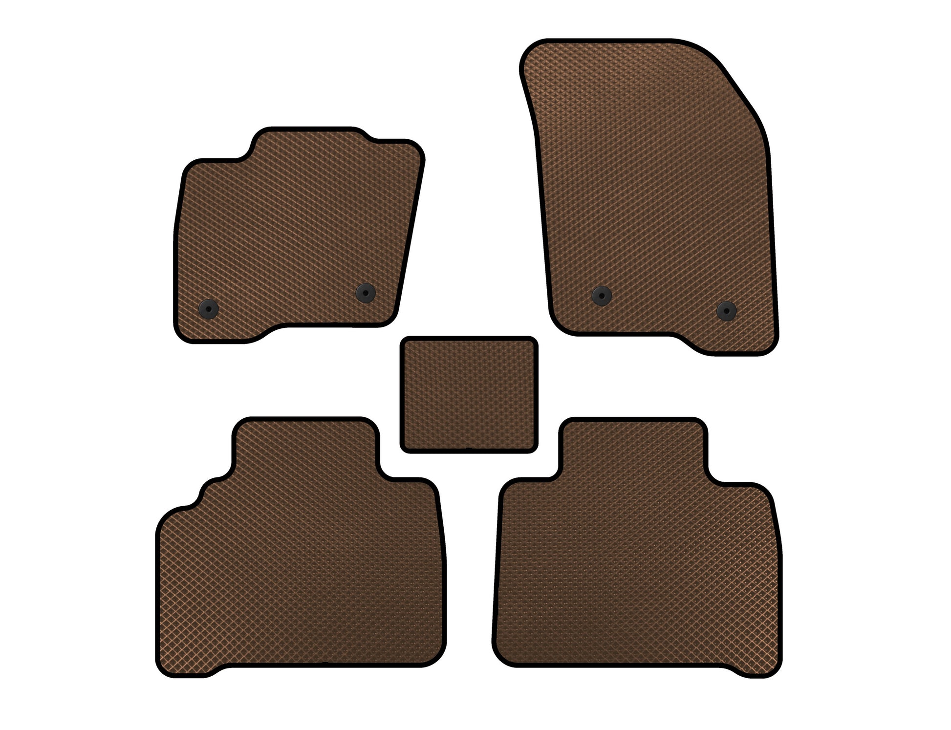 EVA Floor Mats (Brown) for Ford S-Max 2015- - image 1