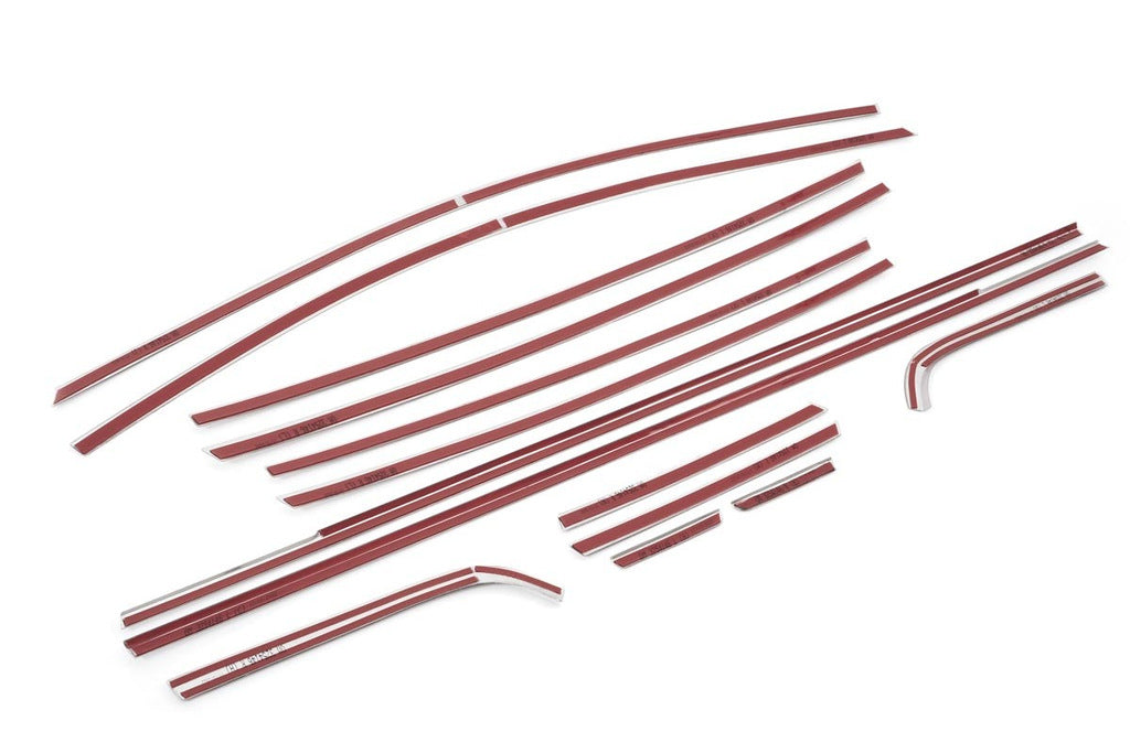 Full window trim set (14 pcs, stainless steel) for Hyundai Bayon 2021- - image 5