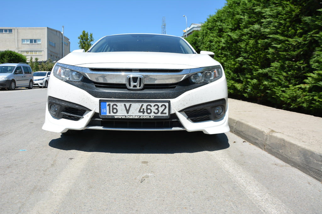 Front bumper corners (primed for painting) for Honda Civic Sedan X 2016-2021 - image 5