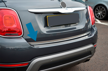 Trunk trim stainless steel for Fiat 500X 2014-2024 - image 1