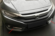 Fog Light Covers Carmos (2 pcs, Stainless Steel) for Honda Civic Sedan X 2016-2021 - image 1