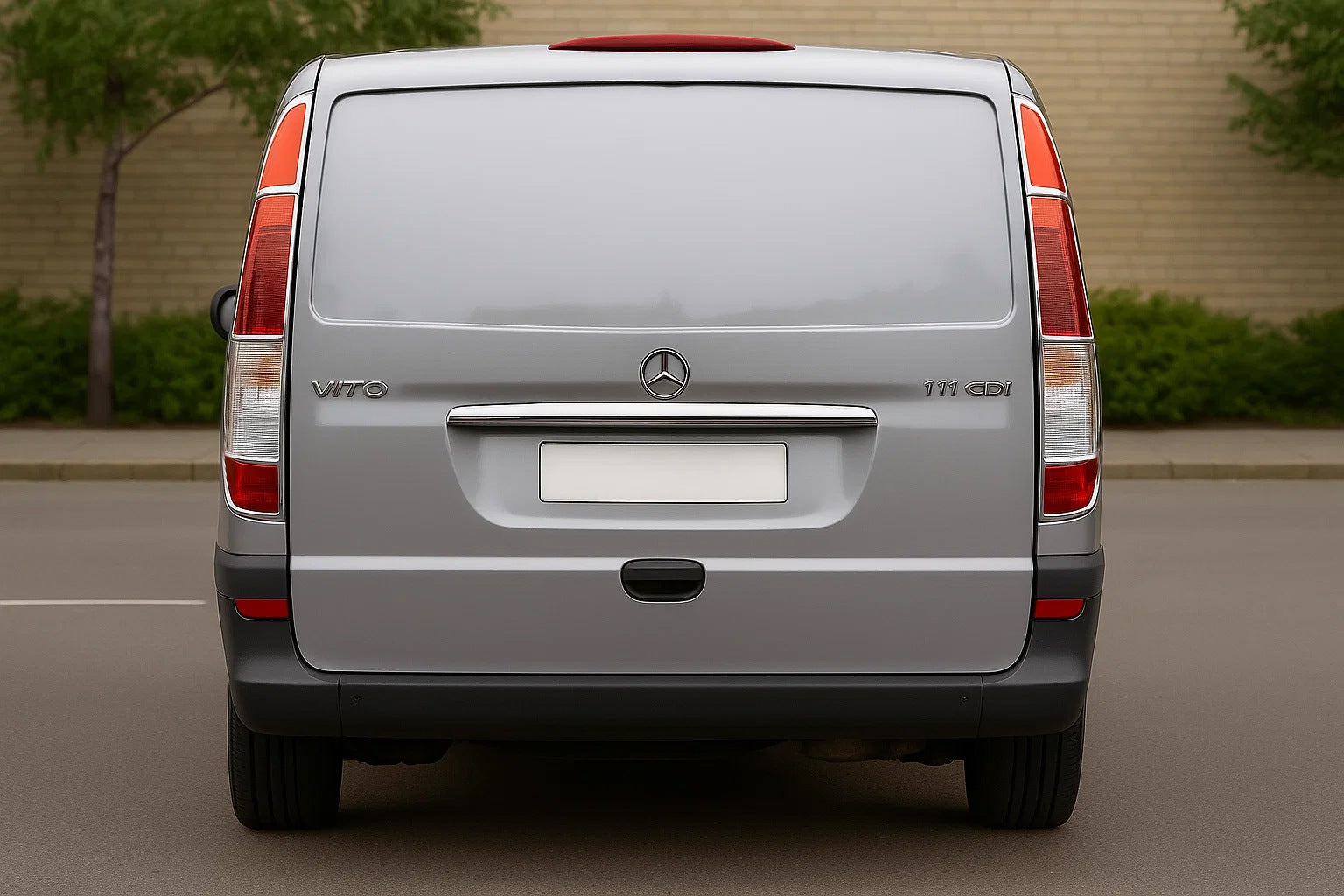 Chrome Tail Light Covers (2 pcs, Stainless Steel) for Mercedes Vito W639 2004-2014 - image 1