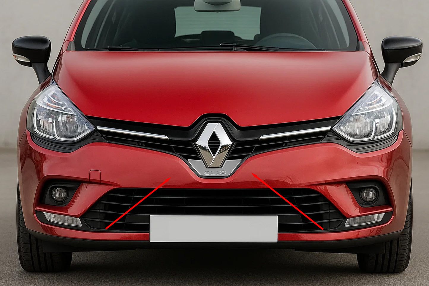 Front Emblem Trim Carmos (Stainless Steel) for Renault Clio IV 2012-2019 - image 1