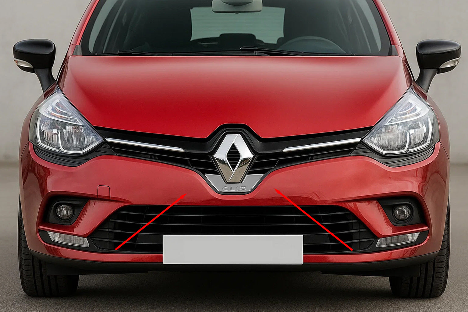 Front Emblem Trim Carmos (Stainless Steel) for Renault Clio IV 2012-2019 - image 1