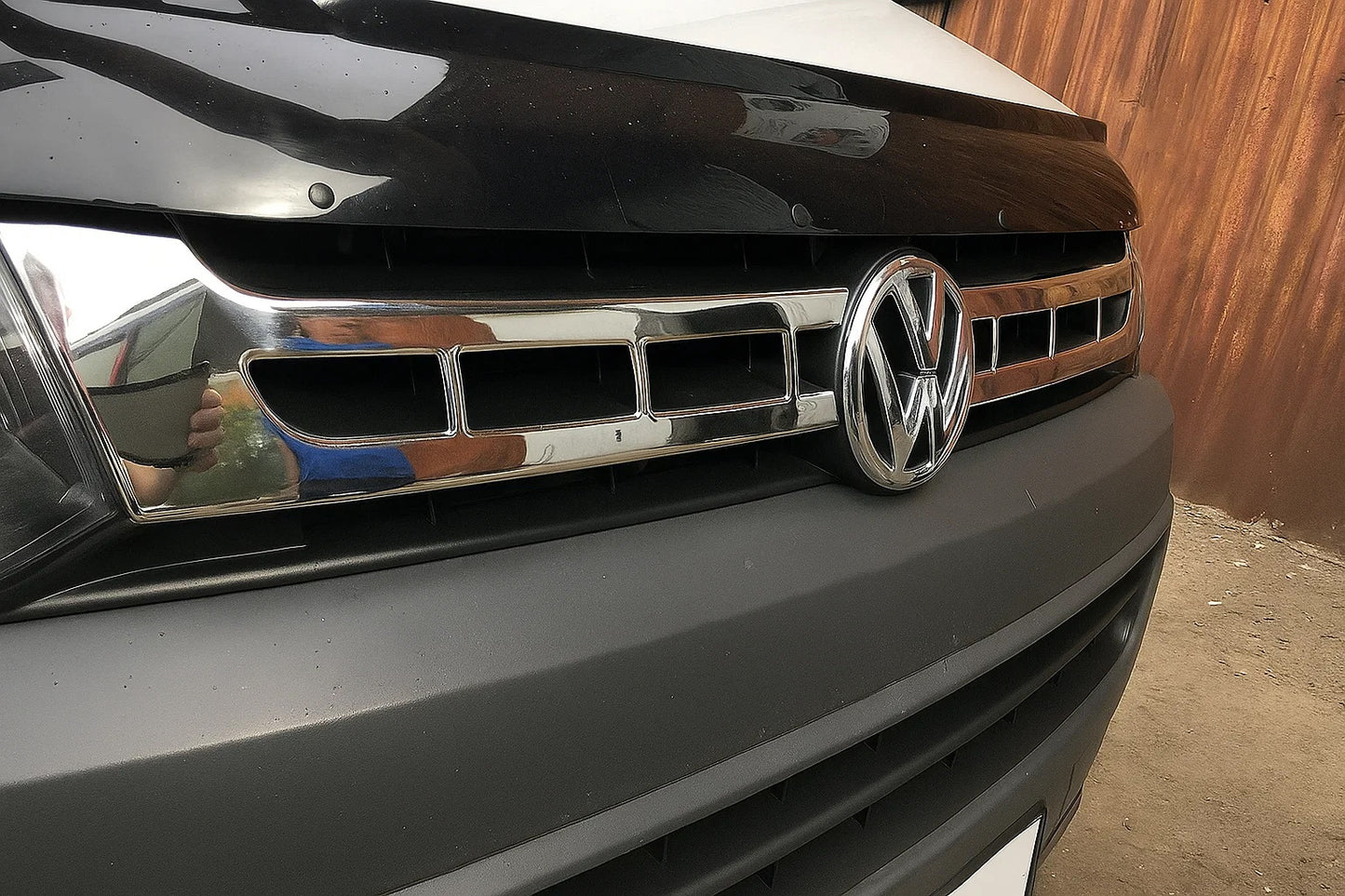 Grille Trim Covers Chrome (Carmos, 2 pcs, Stainless Steel) for Volkswagen T5 2010-2015 - image 5