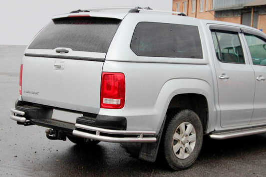 Rear Corner Bars AK003-Double (2 pcs, stainless steel) for Volkswagen Amarok 2010-2022 - image 2