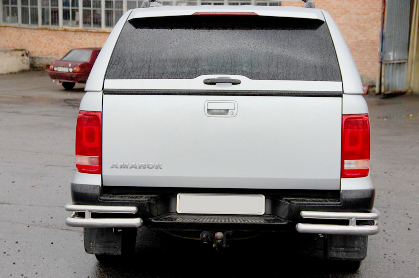 Rear Corner Bars AK003-Double (2 pcs, stainless steel) for Volkswagen Amarok 2010-2022 - image 4